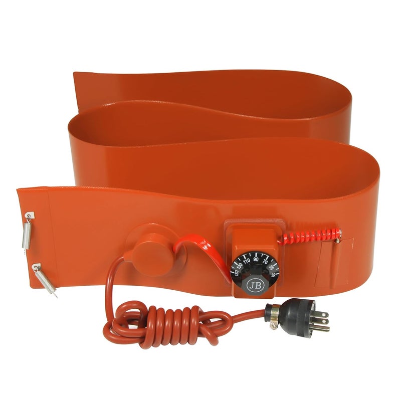 Lan -He Metal Drum Heater, Bucket Heater for 55 Gallon Drums,Grease Keg Heater, Insulated Band Heater,800 Watt, 120 Volt (68in-55 Gallon(2 Pack)) - Image 2
